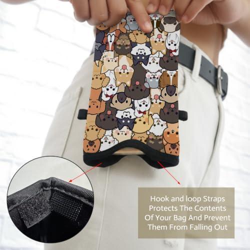 Cell Phone Sleeve Pouch with Adjustable Strap - Dogs - color: Dogs