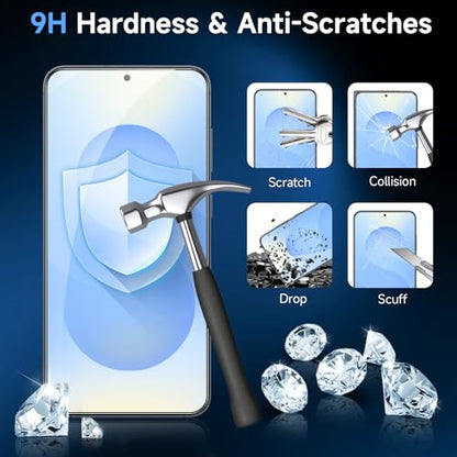 LYWHL 2-Pack Samsung Galaxy S25 Plus Screen Protector, Tempered Glass for S25+ with Alignment Frame, Sensitive Touch & Fingerprint Unlock, Anti-Scratch Case Friendly Bubble Free Easy Install HD Clear - size: Samsung Galaxy S25 Plus