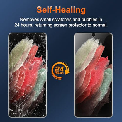 3 Pack TPU Screen Protector for Samsung Galaxy S21 Ultra (Not Glass) - size: Samsung Galaxy S21 Ultra