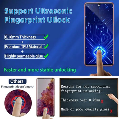 TPU Privacy Screen Protector for Samsung Galaxy S20 FE 6.5", 3 Pack - size: Samsung Galaxy S20 FE