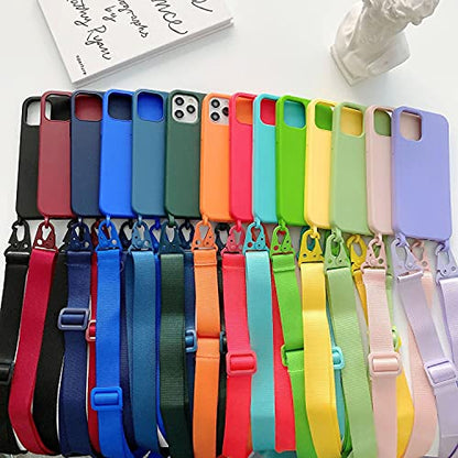 Compatible with iPhone 6 Plus/7 Plus/8 Plus,Crossbody Phone Case with Lanyard Cute Soft Silicone Case with Adjustable Shoulder Strap Shockproof Protector Compatible with Women Girls Nevy Blue - color: Nevy Blue, size: iPhone 7 Plus/8 Plus