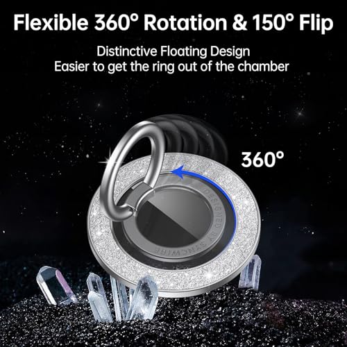 Syncwire Magnetic Phone Grip, Sparkle Ring Holder,Glitter Silver - color: Glitter Silver