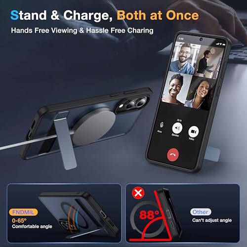 for Samsung Galaxy S25 Edge Case with MagSafe - color: Black, size: Galaxy S25 Edge with Stand