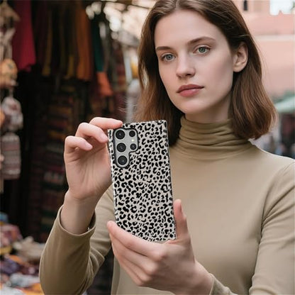 Case Compatible with Samsung Galaxy S23 Ultra, Hybrid 2-Layer Hard Shell Protection Case, Shockproof Protective Tough Phone Cover, Animal Leopard Print - color: Animal Leopard Print, size: Samsung Galaxy S23 Ultra