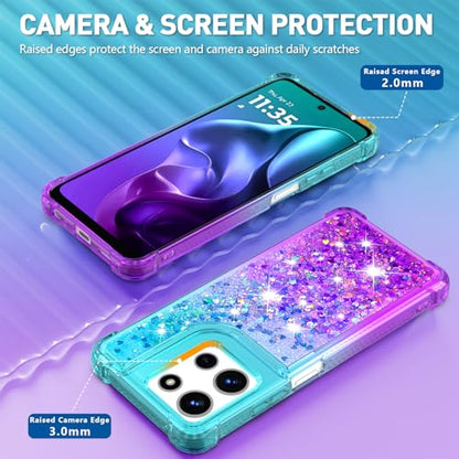 for Moto G 2025/2026 Case, Moto G Play 2026 Phone Case, Blue Purple - color: Blue Purple