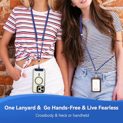 VVAAGG Cell Phone Lanyard for iPhone Crossbody Phone Strap - color: Blue