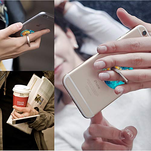 4-Pack Phone Ring Holder 360 Rotation Finger Stand Grip Kickstand for Smartphones and Tablets (Turtle)