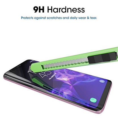 amFilm Screen Protector for Samsung Galaxy S9 PlusTempered Glass 2 Pack