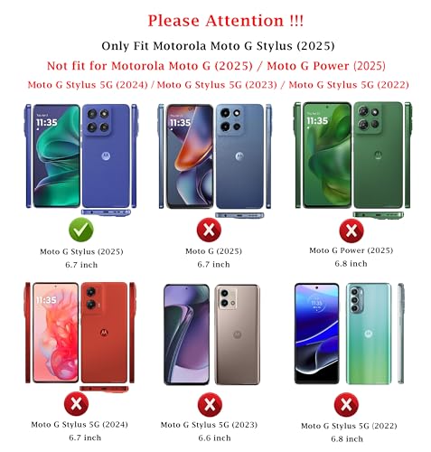 for Moto G Stylus 2025/2026 Case: Dual Layer Protective Heavy Duty Cell Phone Cover Shockproof Rugged with Screen Protector - Military Protection Bumper Tough - for G Stylus 2025/2026, Mint Green - color: Mint Green (PC) + Mint Green (TPU)
