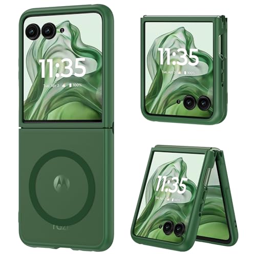 DUEDUE for Motorola Razr Plus 2026/2025/2024 Case, Moto Razr 50 Ultra 5G Case Magnetic, Protective Cover Shockproof Phone Case for Motorola Razr+ Plus 2026/2025/2024/Moto Razr 50 Ultra 6.9", Green - color: Green