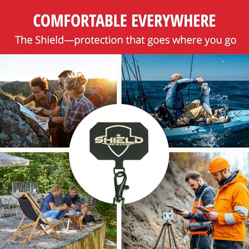 Rogue Fishing The Shield Phone Tab & Tether – Anti Theft Strap with Retractable Phone Tether – Waterproof Leash Lanyard for Kayak, Fishing, and Outdoor Gear Security