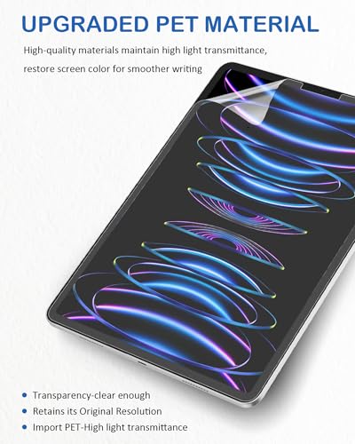 XIRON Paper Screen Protector for iPad Pro 12.9 inch 2022/2021/2020/2018 - size: Pro 12.9 (2022/2021/2020/2018)