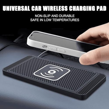 ZPSHYD Wireless Car Charger Pad, 15W Fast Non-Slip for Car Console - color: 0.3m Cable USB Port