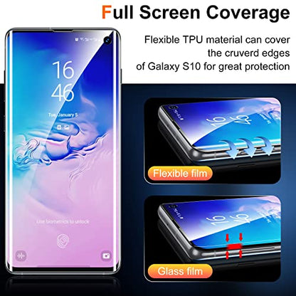 UniqueMe for Samsung Samsung Galaxy S10 Screen Protector Full Coverage - size: S10（6.1 inch ）