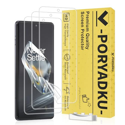3 Pack for OnePlus 12 Screen Protector[No Glass] with installation frame - size: 6.82-inch