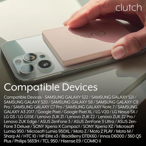 Clutch - Pro USB-C Portable Charger - Compatible with iPhone 15, 16, 17 & Android Devices - Power Bank Magnetic Battery - TSA Travel Approved - USB Rechargeable - Built-in Cable - 5000 mAh - 3.7oz - color: White
