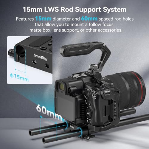 SMALLRIG Camera Baseplate with 15mm LWS Rod Rail Clamp - style: Base Plate