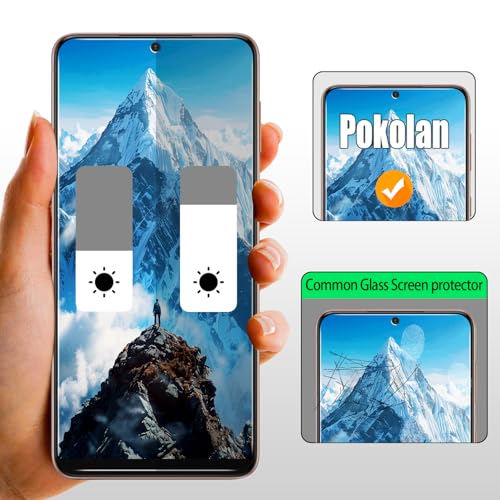 Pokolan Privacy Screen Protector for Samsung Galaxy S21 5G Tempered Glass - size: Samsung Galaxy S21 6.2-inches