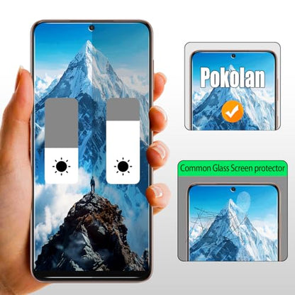 Pokolan Privacy Screen Protector for Samsung Galaxy S21 5G Tempered Glass - size: Samsung Galaxy S21 6.2-inches