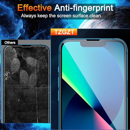 TZGZT 3 Pack Screen Protector for iPhone 13, Tempered Glass, Case Friendly - color: iPhone 13 -Clear