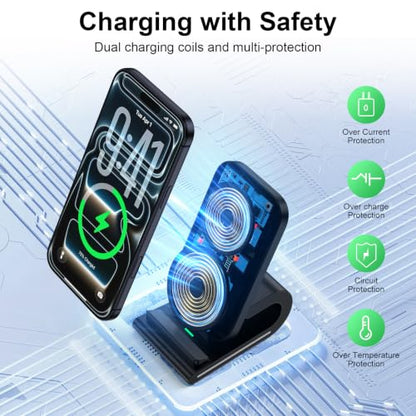 Pixel 11 Wireless Charger Stand for Google Pixel 11/10 Pro XL/Fold/9 Pro/8a - color: Black