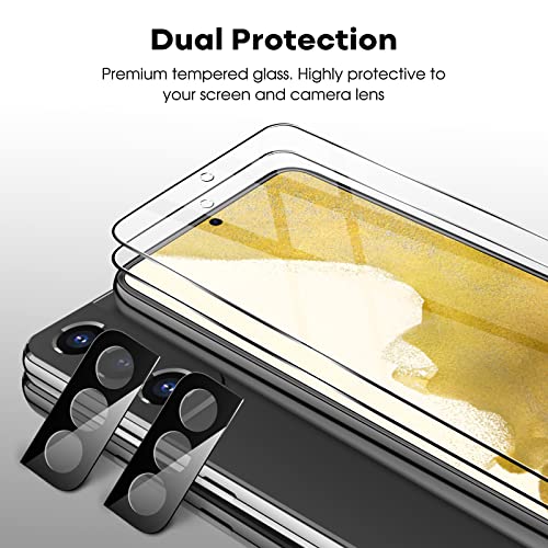 JETech Screen Protector for Samsung Galaxy S22, 2+2 Pack - size: Galaxy S22