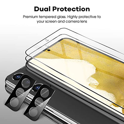 JETech Screen Protector for Samsung Galaxy S22, 2+2 Pack - size: Galaxy S22