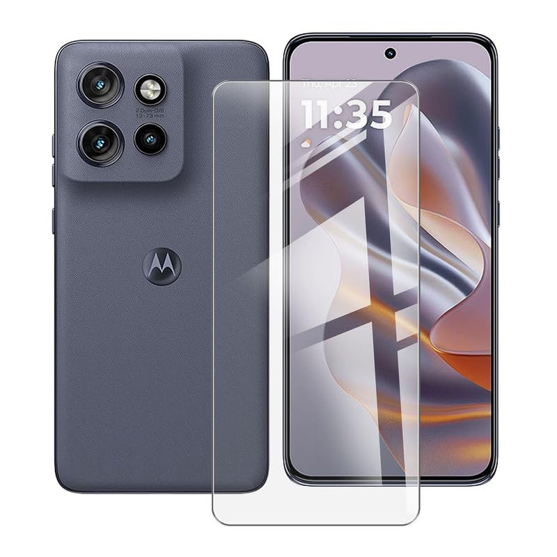 [1-Pack] for Motorola Edge 50 Neo Screen Protector, HGJTFANY 9H Hardness Tempered Glass Screen Film, Anti-Scratch, Bubble Free, Protective Film for Motorola Edge 50 Neo (6.40 Inch)