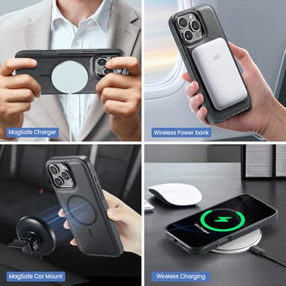 K2 2 in 1 Detachable Magnetic Phone Cases Compatible with iPhone 16 Pro Max Case with Card Holder RFID Blocking, Compatible with Magsafe Wallet, Leather 6.9'' (Black, iPhone 16 Pro Max) - color: Black, size: iPhone 16 Pro Max