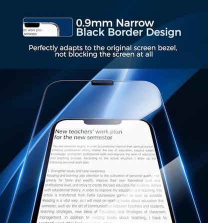 MAGIC JOHN 3rd Gen Upgraded for iPhone 12/12Pro Screen Protector - size: iPhone 12/12 Pro-6.1