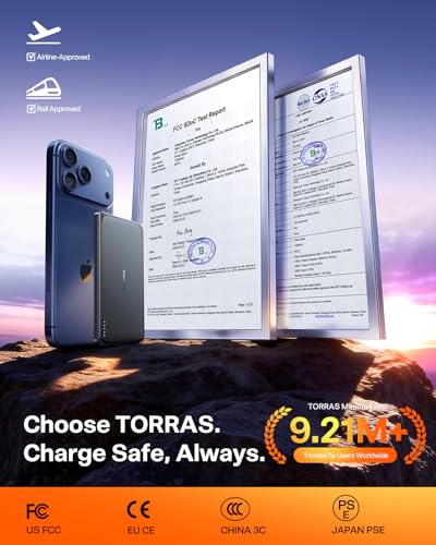 TORRAS MiniMag Pro Ultra Slim Magnetic Power Bank 5000mAh, Infinite Grey