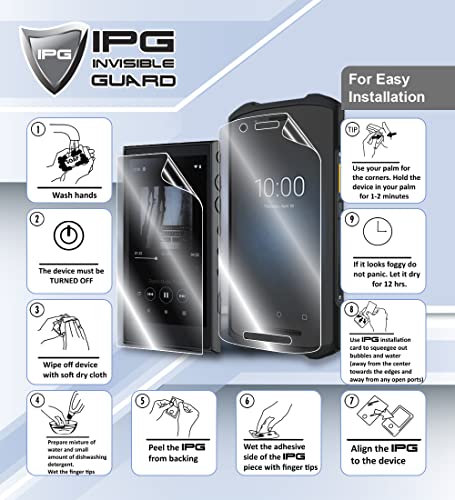 IPG for Uniden SDS100 Digital Handheld Police Scanner (2 Units) Screen Protector Hydrogel Invisible Ultra HD Clear Film Anti Scratch Skin Guard - Smooth/Self-Healing/Bubble-Free