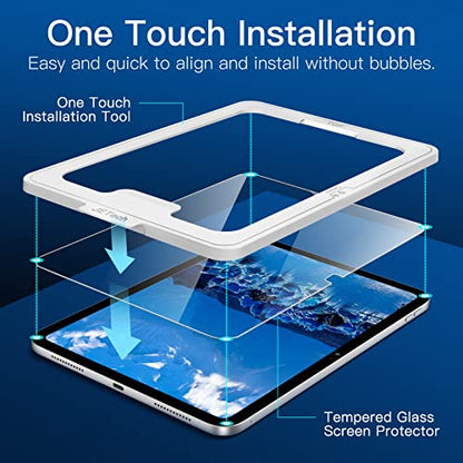 JETech One Touch Screen Protector for iPad (A16) 11th/10th Gen, 1-Pack - size: iPad11/10