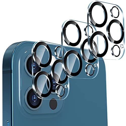 imluckies Camera Lens Protector for iPhone 12 Pro Max 6.7" Tempered Glass, HD Clear & 9H Hardness, Case-Friendly, Scratch Resistant, Easy Installation[3 Pack] - size: 12 Pro Max-Black