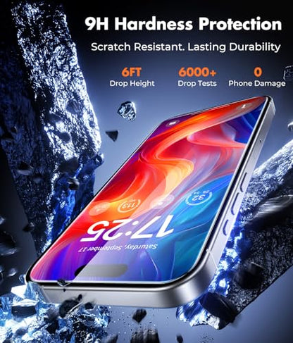 UNBREAKcable 2-Pack Screen Protector for iPhone 16 Pro,Tempered Glass - size: iPhone 16 Pro