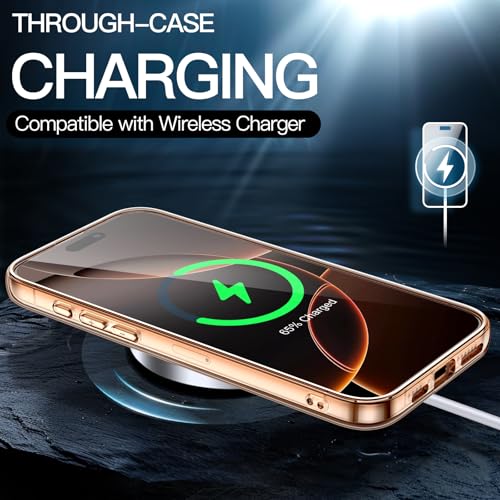 JETech Case for iPhone 16 Pro, Anti-Yellowing, Desert | Shockproof Protection, Scratch Resistant Hard PC Back, Durable Transparent TPU Bumper - color: Desert, size: iPhone 16 Pro