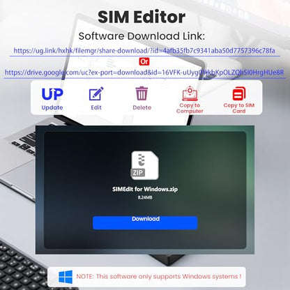 SIM Card Adapter for Computer - 7 in 1 CAC Smart Card Reader Military, MS Pro Duo/SD/TF/M2/ID/IC/PIV/SIM Card Reader, Memory Stick Pro Duo Adapter SIM Card Reader for Computer,PC,Windows,Linux,MacOS
