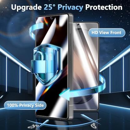 2 Pack for Samsung Galaxy S26 Ultra Privacy Screen Protector Glass | Fingerprint Unlocking, 25° Anti Spy S26 Ultra Screen Protector, Full Coverage, Case Friendly, Easy Installation - size: Galaxy S26 Ultra