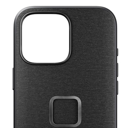 Peak Design Mobile Everyday Phone Case for iPhone 16 Pro Max, Charcoal, Slim Profile, Drop Protection, Weatherproof Fabric Shell, SlimLink Connects to Mobile Mounts & Gear Gray - color: Gray