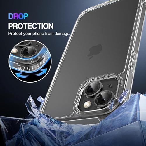 Compatible with iPhone 14 Pro Case Clear Military-Grade Shockproof High-Transparency Scratch-Resistant and Anti-Yellowing Acrylic for iPhone 14 Pro - size: iPhone 14 Pro