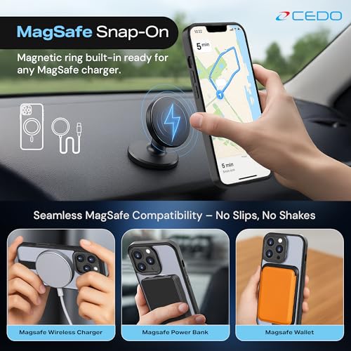 CEDO Magnetic Kickstand Case for iPhone 16 Pro Max, MagSafe Compatible - size: iPhone 16 Pro Max