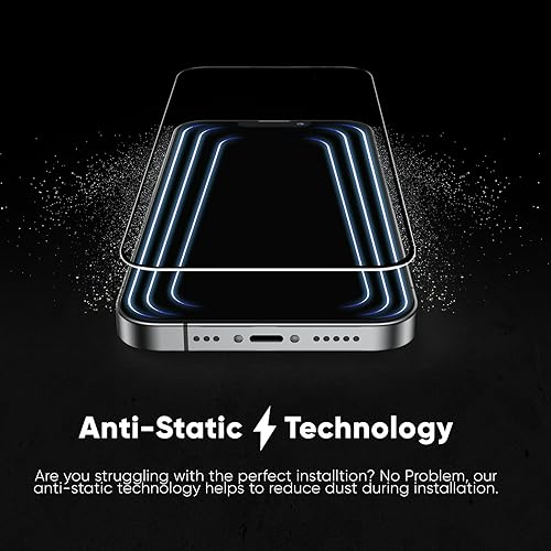 FLOLAB NanoArmour ONETIME MAX for iPhone 15 Pro Max Privacy Screen Protector Military-Grade Tempered Glass -Anti Spy, Reinforced Edge, Durable, Smooth, Easy to Install, Guaranteed. (Dust Free) - size: 15 Pro Max