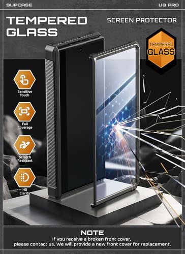 SUPCASE for Samsung Galaxy Z Fold 7 Case with Built-in Kickstand, Black - color: Black