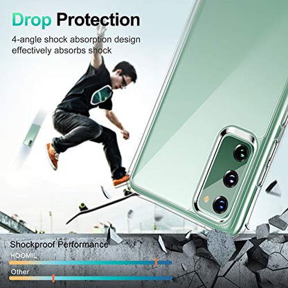 HOOMIL Case for Samsung Galaxy S20 FE 6.5-Inch, Non-Yellowing, Drop Protection, Anti-Scratch Transparent Hard Back Phone Cover - Crystal Clear - color: Clear, size: Samsung Galaxy S20 FE