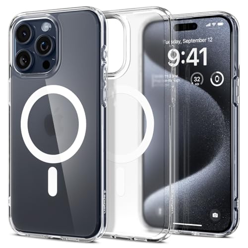 Spigen for iPhone 15 Pro Case, Ultra Hybrid MagFit [Anti-Yellowing] [Compatible with Magsafe] - Frost White - color: Frost White, size: iPhone 15 Pro