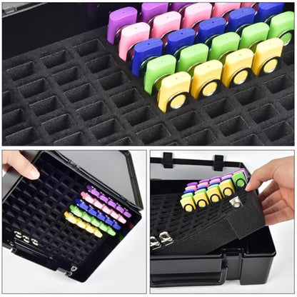 FULLCASE USB Flash Drive Case,104-Slot Thumb Drive Storage Organizer Black - color: Black