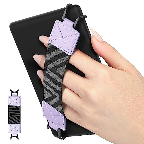 MoKo Security Hand-Strap for 6-8" Kindle eReaders Fire Tablets, Taro Purple - color: 2-taro Purple, style: Patterned Strap