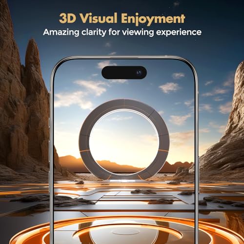 UNBREAKcable Privacy Screen Protector for iPhone 15 Pro, Full Coverage Shatterproof Tempered Glass [True 28°Anti Spy] [9H Hardness] [Easy Installation Frame] 2-Pack Private Screen for iPhone 15 Pro - size: iPhone 15 Pro