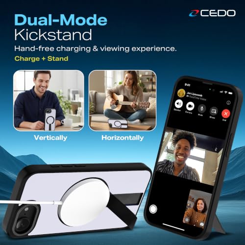 CEDO Magnetic Kickstand Case for iPhone 16e/ Iphone 17e, MagSafe Compatible - size: iPhone 16e/ iPhone 17e