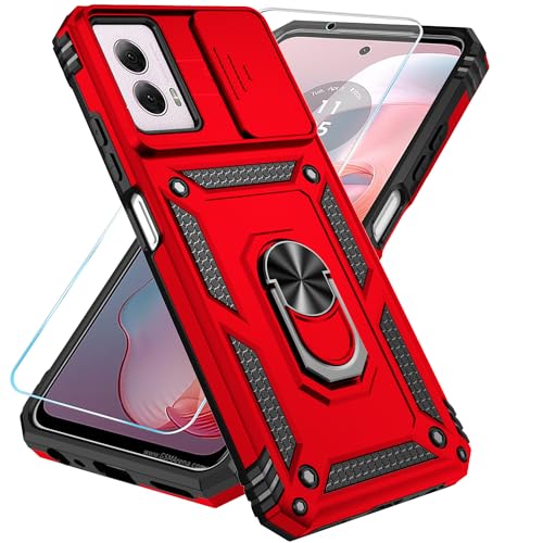 SunStory for Motorola Moto G Power 5G 2024 Case with Kickstand,Red - color: Red